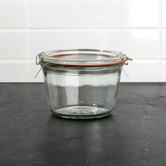 CRATE & BARREL - Contenedor Weck en Vidrio 8 cm