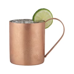 CRATE & BARREL - Vaso Moscow Mule en Acero Inoxidable Cobre 10 cm