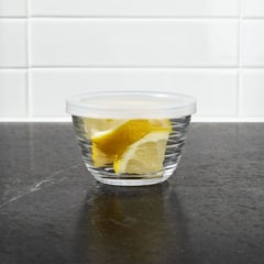 CRATE & BARREL - Mini Bowl Acanalado con Tapa 9cm