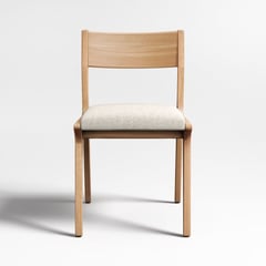 CRATE & BARREL - Silla De Comedor Lakin Madera Roble