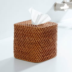 CRATE & BARREL - Caja para Pañuelos Sedona Miel