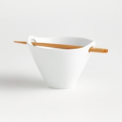 CRATE & BARREL - Bowl Kai para Ramen con Palitos 16 cm