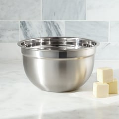 CRATE & BARREL - Bowl de Acero Inoxidable 3 lt