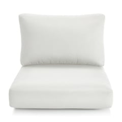 CRATE & BARREL - Parte 2 Cojín para Sillon Abaco Blanco x2