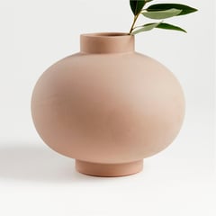 CRATE & BARREL - Florero Terracota 20 x 22 cm