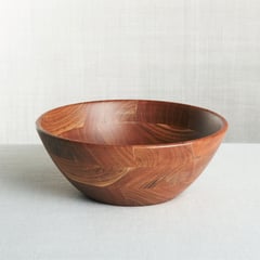CRATE & BARREL - Bowl Carson Madera 30 x 30 cm