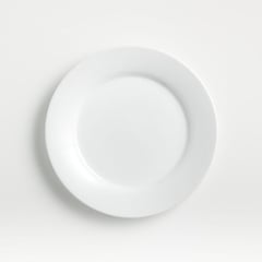 CRATE & BARREL - Plato de Ensalada en Porcelana Aspen con Borde 21cm