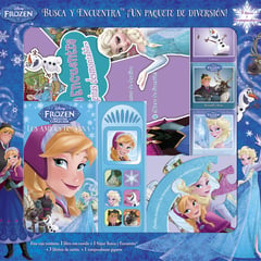 CIRCULO DE LECTORES - Estuche Frozen Busca Y Encuentra con 5 Libros + Rompecabezas Gigante