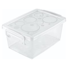 ORDENE - Caja Plástica de Almacenamiento para Organizar con tapa 7x11x15.5 cm