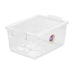 ORDENE - Caja Plástica de Almacenamiento para Organizar con tapa 4lts