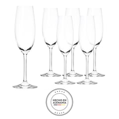 SCHOTT ZWIESEL - Copa de Champaña Cristal 6 Piezas 7.7 Oz