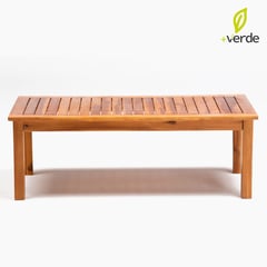 MICA - Mesa de Centro de Exterior y Terraza Moderna en Madera Camerun 110 x 38 cm