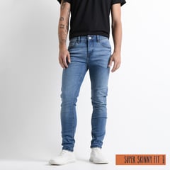 BEARCLIFF - Jean 5 Bolsillos para Hombre Super skinny