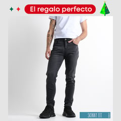 BEARCLIFF - Jean 5 Bolsillos para Hombre Skinny