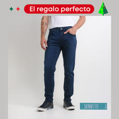 BEARCLIFF - Jean 5 Bolsillos para Hombre Skinny