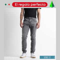 BEARCLIFF - Jean 5 Bolsillos para Hombre Skinny