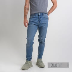 BEARCLIFF - Jean 5 Bolsillos para Hombre Carrot