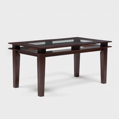 ROBERTA ALLEN - Mesa de Comedor Moderna para 6 personas en Vidrio Rectangular