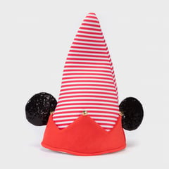 DISNEY - Gorro de Navidad Mickey Mouse Plateado para Niño y Adulto