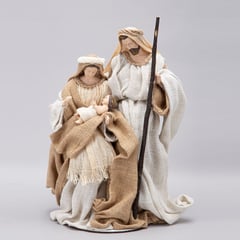 MICA - Pesebre de Navidad de Resina 41 Cm Nacimiento de Jesús 3 Piezas. Decoración Navideña para Sala