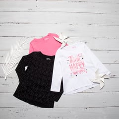 YAMP - Pack de 3 Camisetas para Niña