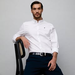 WOLF & HANK - Camisa casual Hombre Manga larga Slim de Algodón