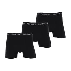 NEWBOAT - Boxers para Hombre Pack de 3 de Algodón