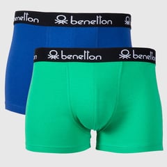 BENETTON - Boxers para Hombre Pack de 2 de Algodón