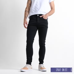 BEARCLIFF - Jean 5 Bolsillos para Hombre Super skinny