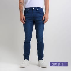 BEARCLIFF - Jean 5 Bolsillos para Hombre Super skinny