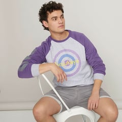 BEARCLIFF - Sweater para Hombre con Estampado de Algodón