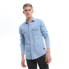 DENIMLAB - Camisa de jean para Hombre Manga larga