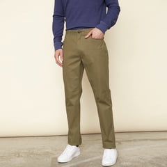 UNIVERSITY CLUB - Pantalón 5 Bolsillos Hombre Slim de Algodón