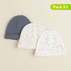 YAMP - Pack de 3 Gorros para Bebé niño