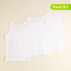 FEDERATION - Pack de 3 camisetas blancas esqueleto para niño