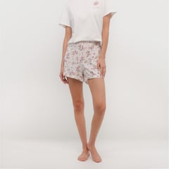 UNIVERSITY CLUB - Short de Pijama para Mujer Corta