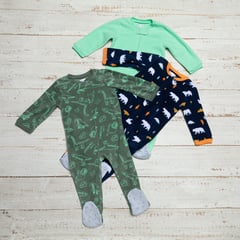 YAMP - Pack de 3 Pijamas para bebe niño