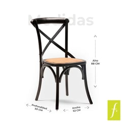 ROBERTA ALLEN - Set X2 Silla de Comedor Moderna en Madera