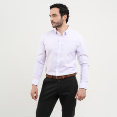 BASEMENT - Camisa de vestir para Hombre Manga larga Slim