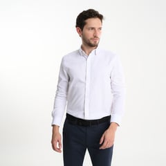 BASEMENT - Camisa de vestir para Hombre Manga larga Slim