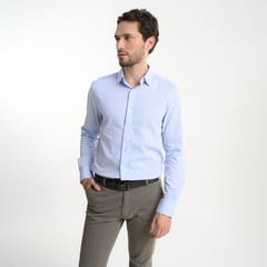 BASEMENT - Camisa de vestir para Hombre Manga larga Slim