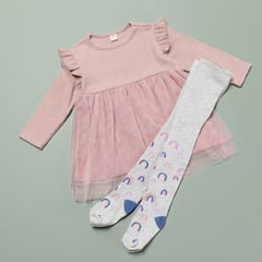 YAMP - Vestido + medias para Bebé niña en Viscosa