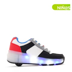 YAMP - Tenis Patín con luces Sp Roli Niño . Tenis con luces para niña . Tenis con ruedas