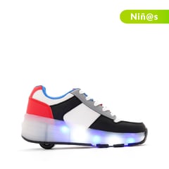 YAMP - Tenis Patín con luces Sp Roli Niño . Tenis con luces para niña . Tenis con ruedas