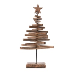 MICA - Árbol de Navidad para Mesa 51 cm de Madera. Decoración Navideña