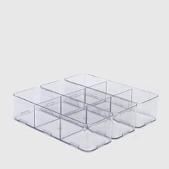 MICA - Organizadores de Cajón Plástico. Set x3 7.5 x 30.5 cm Mica