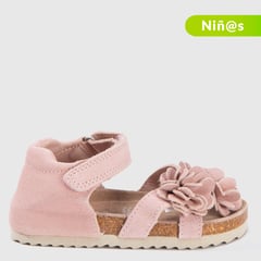 CONIGLIO - Sandalias Bk Flower2 Rs para Niña con Velcro