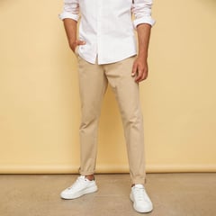 CASCAIS - Pantalón Chino Hombre Slim de Algodón