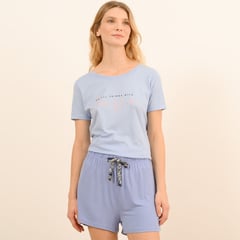 UNIVERSITY CLUB - Short de pijama Mujer Corto