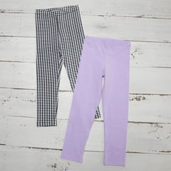 YAMP - Leggings para Niña Pack de 2 unidades con Cintura elásticada